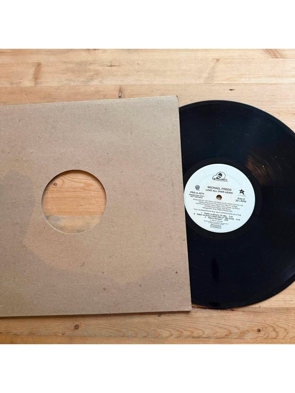 Michael Fredo - Love all Over Again 33rpm VG+ VR25